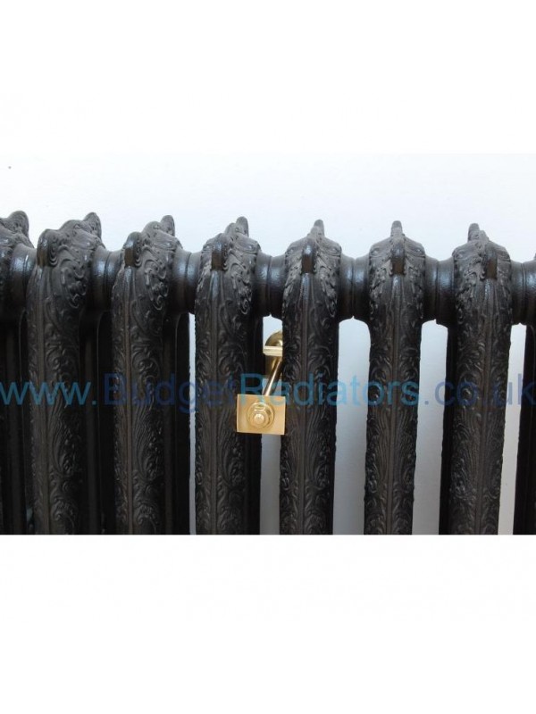 Cast Iron Radiator Luxury Wall Stay Polished Brass